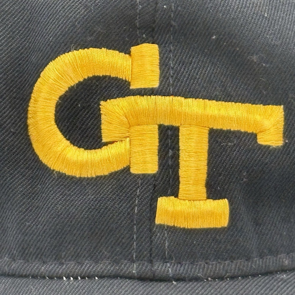 VTG Georgia Tech Yellow Jackets Hat Roxxi Pro Model Fitted 7 Made in USA - Picture 2 of 8